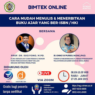 Bimtek Online Buku Ajar Ber-ISBN / HKI